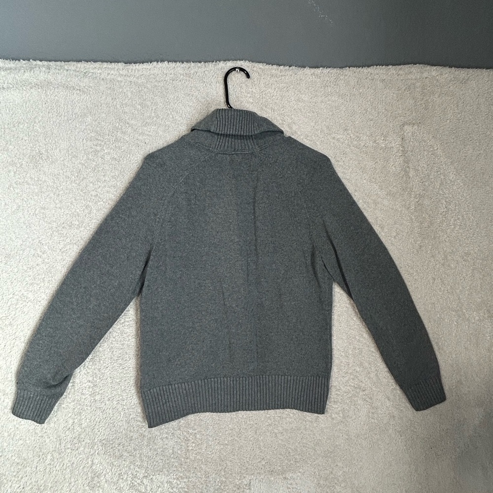 Tommy Hilfiger Men’s Button Cardigan Gray Heather Large. Preppy - Picture 6 of 9